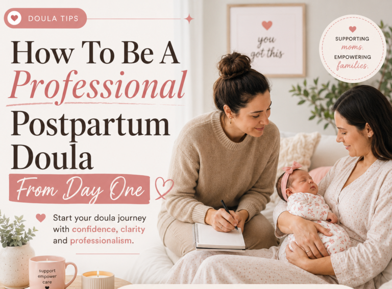 How To Be A Professional Postpartum Doula From Day One